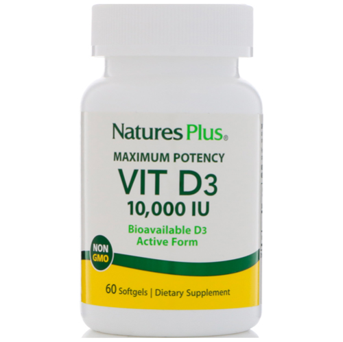vitamin d3 10,000 iu 60sg Image 1