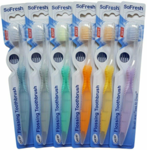 flossing toothbrush soft Image 1