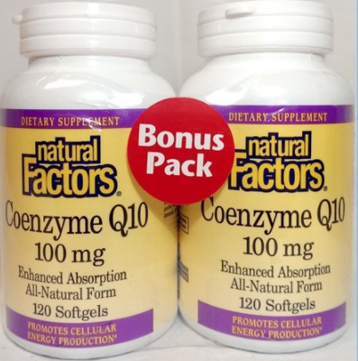 CoQ10 100mg TwinPack | Pack Of 2 | 120 Softgels x2