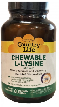 chewable lysine 600mg 60ct Image 1