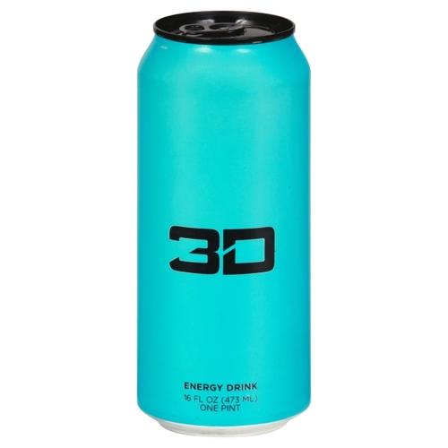 3d energy drink berry blue 16oz Image 1