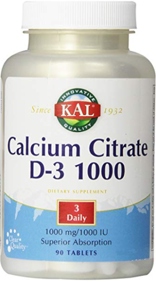 calcium citrate w/d-3 90ct 1000m Image 1