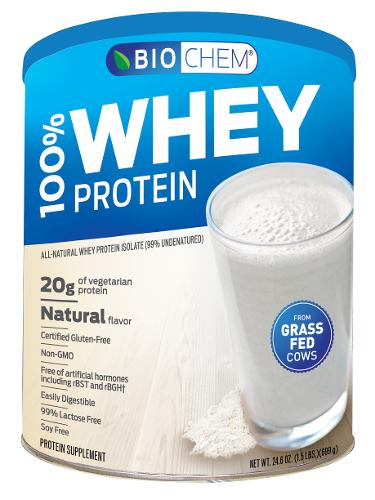100% whey protein natural 24oz Image 1