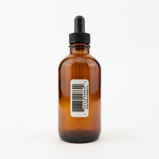 amber bottle w dropper 4oz Image 1